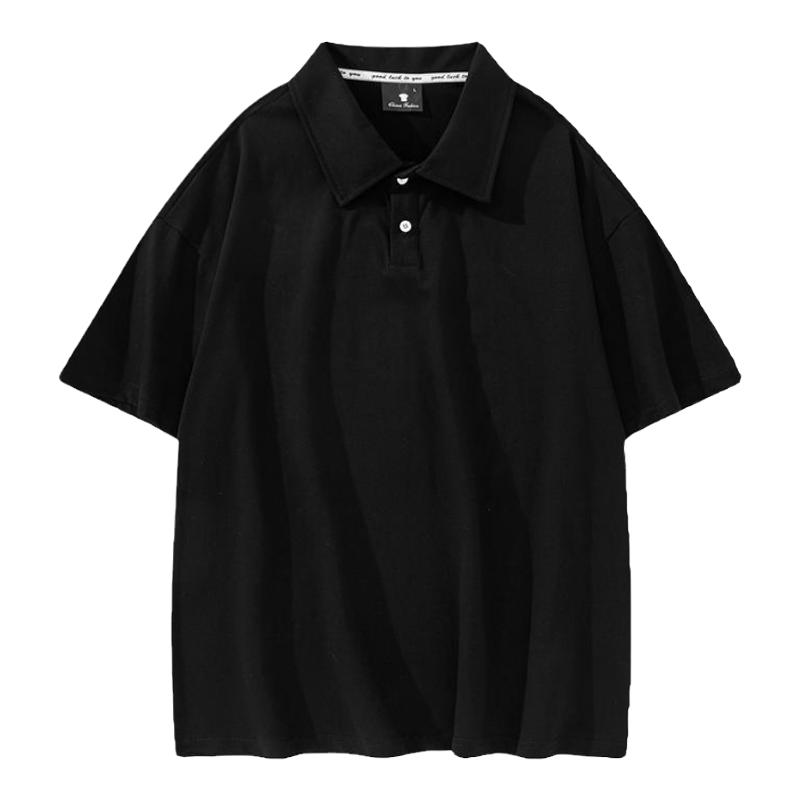 定制t恤订制工作服翻领纯棉班服短袖polo衫中袖工衣刺绣印字logo