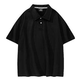 定制t恤订制工作服翻领纯棉班服短袖polo衫中袖工衣刺绣印字logo