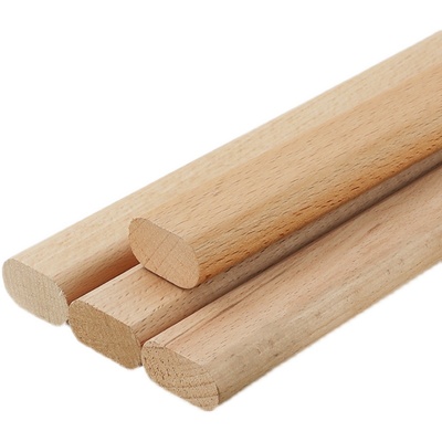 榉木挂衣杆加厚款实木