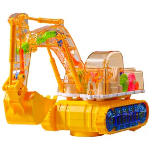 儿童电动挖掘机玩具男孩玩具车万向工程车挖土机铲车挖机男童套装