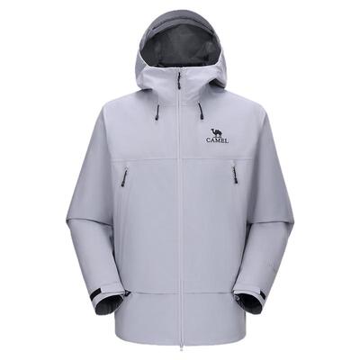 骆驼男装冲锋衣男款户外三合一夹克外套内胆羽绒硬壳登山防风防水