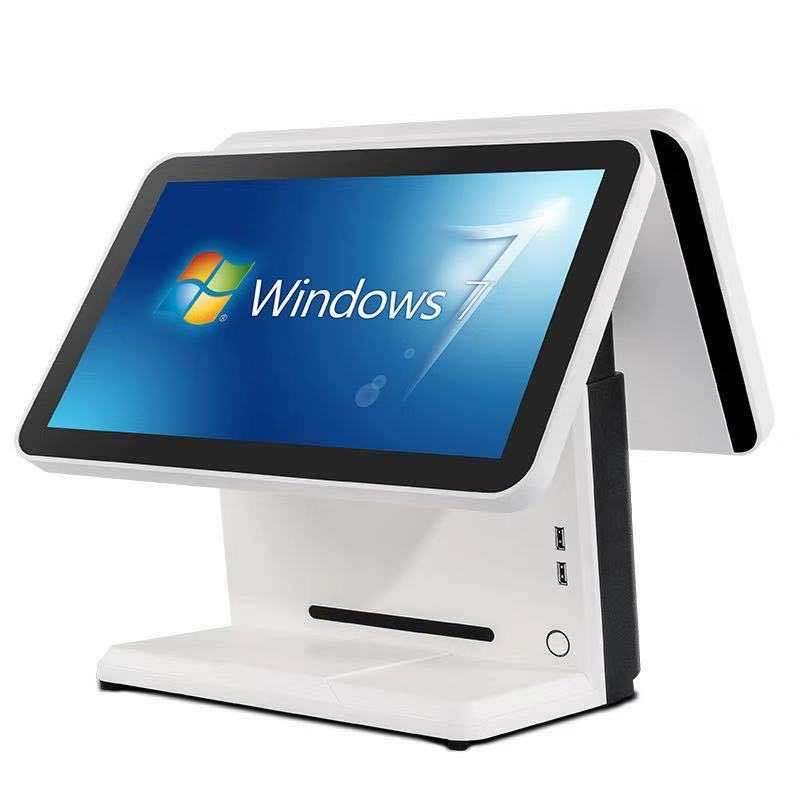 windows 收银一体机双屏触摸奶茶后厨烟草零售点餐超市系统收款机