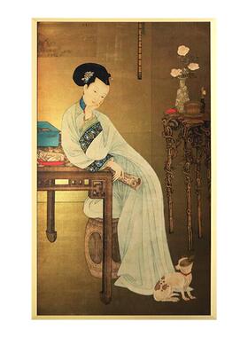 东方古典美学禅意铜板挂画新中式