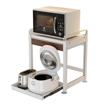 厨房电饭煲置物架家用抽拉式