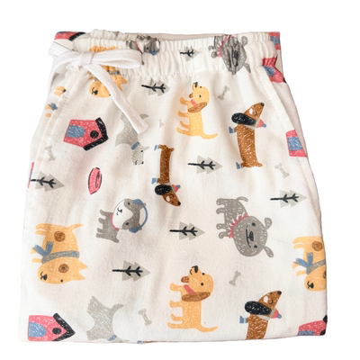 【女款全棉磨毛长裤】1-0-0-%棉双面磨毛秋冬印花卡通家居裤210