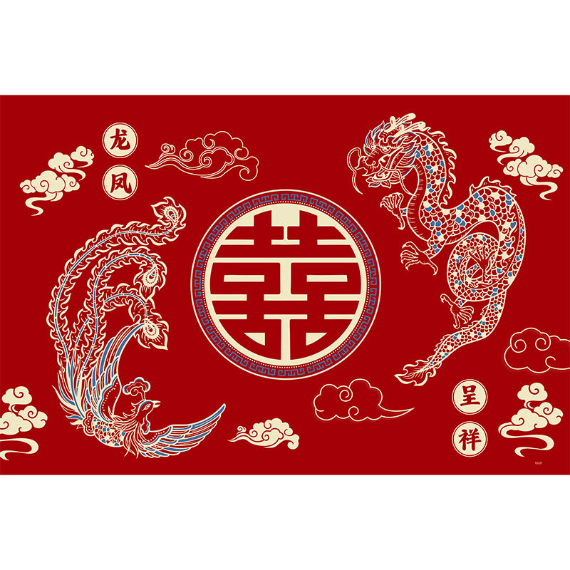 2026新款结婚硅藻泥入户门地垫进门口前防滑家用脚垫喜庆红色地毯