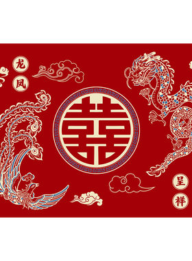 结婚硅藻泥入户门地垫喜庆红地毯