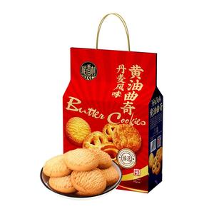 稻香村黄油曲奇小桃酥过年办公室零食新年过年年货礼品盒走亲访友