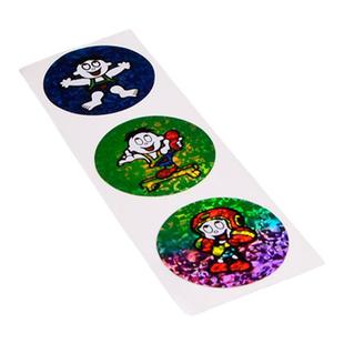 卡通卷筒不干胶贴纸定制产品标签贴标机贴纸打印卷材定做周边贴纸