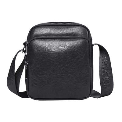 七匹狼真皮单肩包男士外出便携包