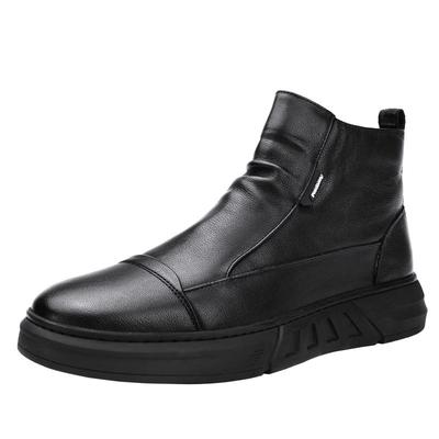 马丁靴男款冬季加绒加厚保暖防寒雪地棉鞋黑色英伦风休闲百搭皮鞋