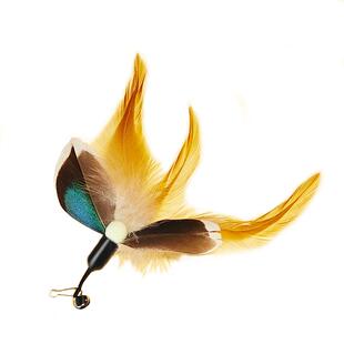 逗猫棒猫咪玩具赛级自嗨解闷长杆钢丝羽毛带铃铛幼猫耐咬替换头