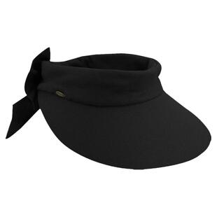 Scala帽子防晒帽女士大边沿无顶纯棉休闲帽户外帽沙滩帽美国直邮