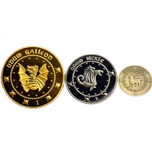 哈利波特金币古灵阁钱币金加隆银西可哈利波特纪念币生日礼品礼物