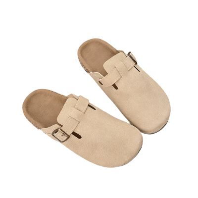 2025冬季新款加绒包头勃肯鞋女士