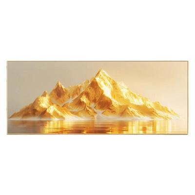 日照金山客厅装饰画背有靠山壁画