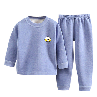 儿童保暖内衣套装宝宝奥粒绒加厚秋衣秋裤中大童加绒秋冬睡衣