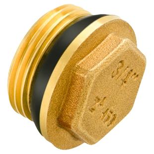 全铜4分外丝堵头6分水管堵塞头内丝堵帽四分管1寸20三角阀堵闷头