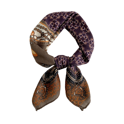 秋季新款仿棉麻小方巾女丝巾