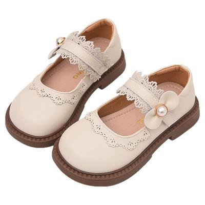 女童春秋小皮鞋软底真皮公主鞋