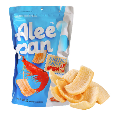 脆虾片208gx4袋超大包鲜虾片批发