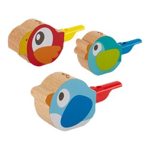 Hape小鸟口哨吹哨玩具儿童益智力宝宝婴幼儿女孩木制乐器水鸟1岁+