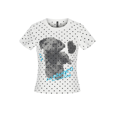 DARKAGE原创波点小狗短袖T恤