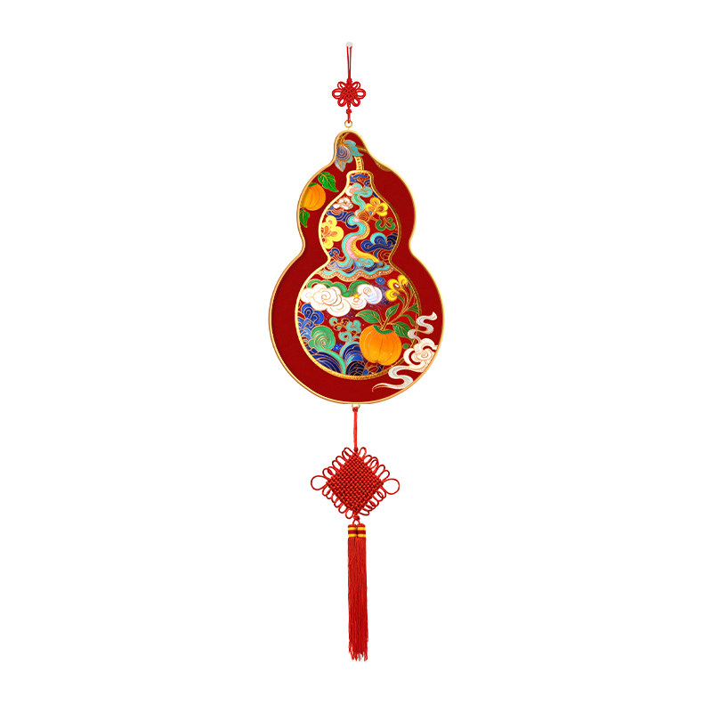 喜庆葫芦福字挂饰客厅电视背景墙挂件新中式春节乔迁家居装饰挂件