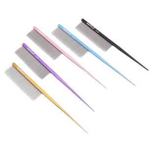 宠物美容造型马尔济斯约克夏细节分界面梳扎辫子贵宾尖尾排梳挑毛