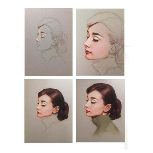 素描画像彩铅画纯手绘照片转真人画定制人物头像肖像速写简笔画