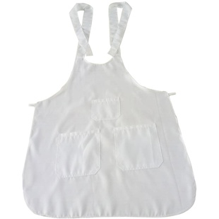 买2发3件纺织厂工作白围裙纺纱织布饭单不粘毛围腰帽子订做印字