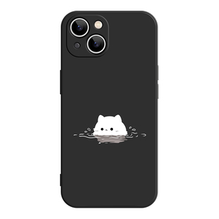 水中猫咪iPhone17promax苹果16小米15华为pura70pro新款mate60适用reno13荣耀100红米k80软vivoS30情侣手机壳