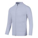 必迈男士徒步网格拉绒夹克女士运动夹克防风透气立领户外保暖外套