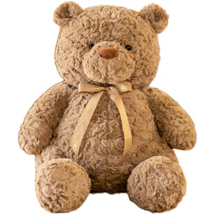 网红巴塞罗白色小熊玩偶泰迪公仔熊可爱毛绒玩具丑萌娃娃生日礼物