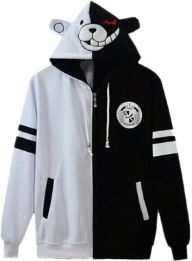 黑白熊外套衣服动漫卫衣弹丸论破
