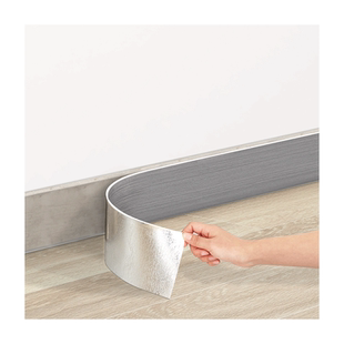 木纹踢脚线自粘pvc地脚线墙贴塑料地角墙角线防水贴脚线瓷砖贴纸