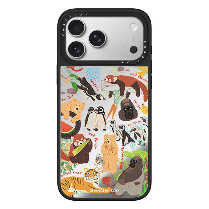 CASEJiAKShanghaiZoo上海动物园适用于iPhone苹果18 17 16ProMax手机壳12 13 14 15Pro/plus磁吸防摔保护壳套