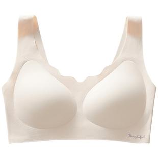 初高中生少女文胸背心一体式运动防震跑步女孩内衣发育期学生14岁