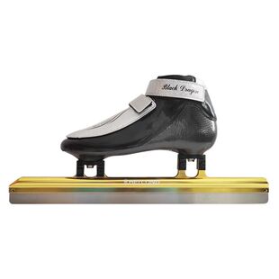 黑龙正品短道速滑冰刀鞋专业爱好者学生男女碳纤超轻黑色亮面S3