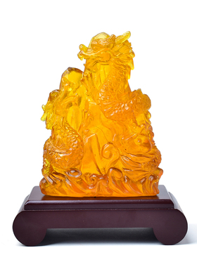 2026年吸财应螺阵八鲤升财斗琉璃方位摆件吉鸿财运事业客厅吉祥物