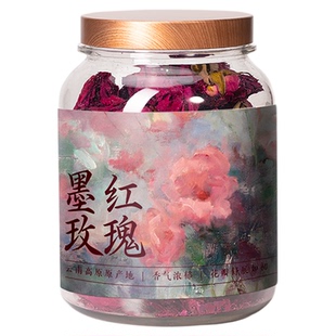 五虎云南墨红玫瑰花茶官方旗舰店茶叶自己喝送礼冻干重瓣玫瑰花