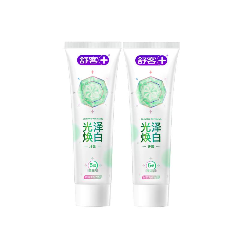 舒客光泽焕白美白去黄牙膏