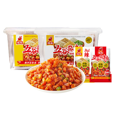 佳龙畅销25年五谷杂粮辣条盒装