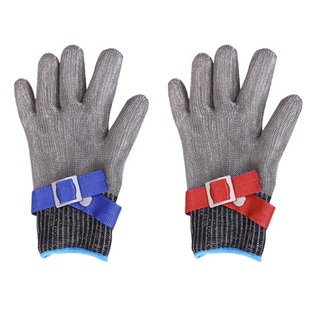 防割耐磨(HPPE加钢丝)混编手套五金屠宰玻璃矿厂刀片厂防割软手套