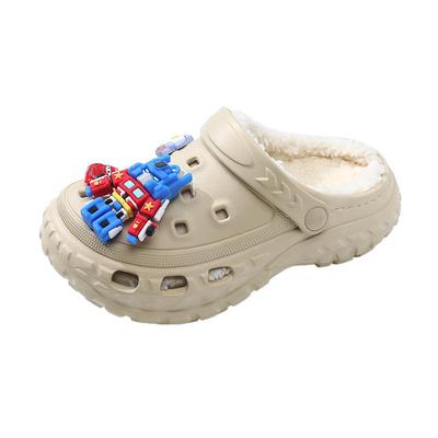 儿童棉拖包跟2023新款冬季居家鞋