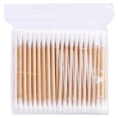双头袋装棉签掏耳朵消毒棉花竹棒一次性卫生清洁棉棒棉签两头一圆