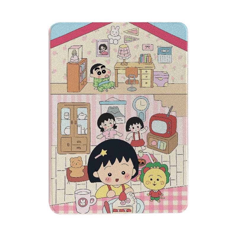 日系小丸子迷你屋适用苹果平板壳