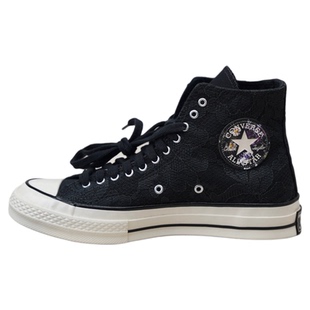 匡威正品Chuck 1970S女子黑色蕾丝百搭舒适复古休闲帆布鞋A07998C