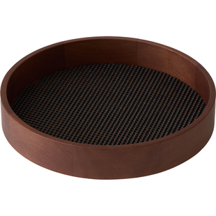 梵瀚 旋转化妆品收纳盒2026新款实木托盘梳妆台香水护肤品置物架