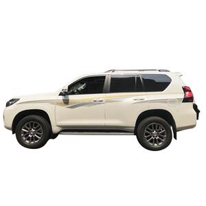 适用于16款普拉多彩条2700/4000车身贴10-15霸道军绿色拉花车贴纸